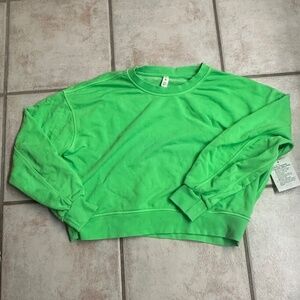 lululemon athletica Bright Green Crew Neck